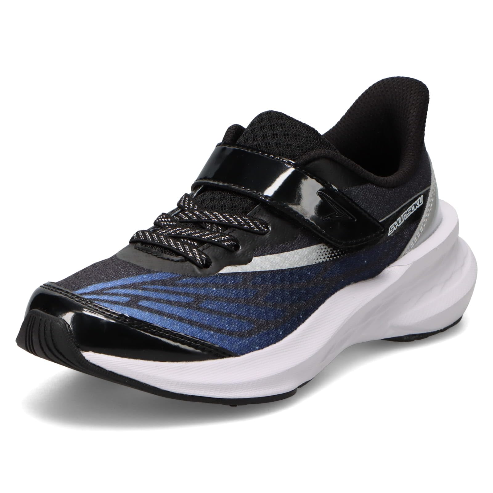 スニーカー キッズ 女の子 子供靴 厚底 軽量 16~25cm 2.5E LEJ 8390 ブラック 16.0 cm 2.5E