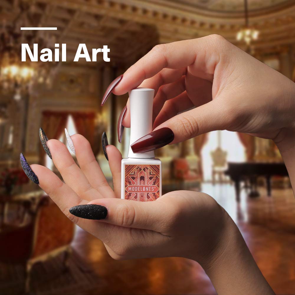 Gel Nail Polish, White Nude Glitter Gold Silver Burgundy Brown Gel Polish, 6 PCS 10ML Nail Polish, Gel Top Coat Base Coat LED Nail Lamp Needed, Gel Nail Kit Manicure Set Home Use with Gift Box : Beauty