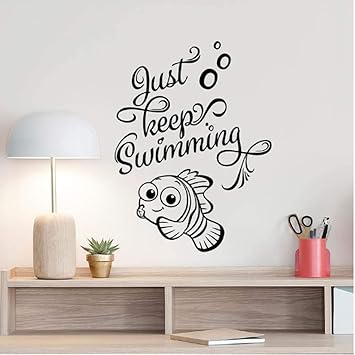 Amazon Com Just Keep Swimming Wall Decal Finding Nemo Dory