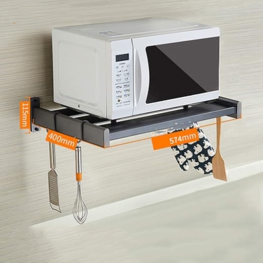 SENSEN Aluminio Espacio microondas Soporte de Estante Horno ...