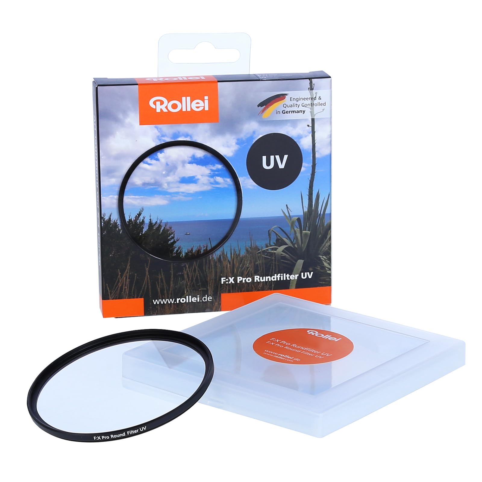 Rollei Extremium UV Round Filter UV filter and protective filter with titanium ring made of Gorilla glass with special coating - Size: 52 mm