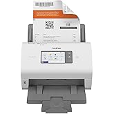 Brother ADS-4900W Professional Desktop Scanner with Fast Scan Speeds, Duplex, Wireless, and Large Touchscreen, White