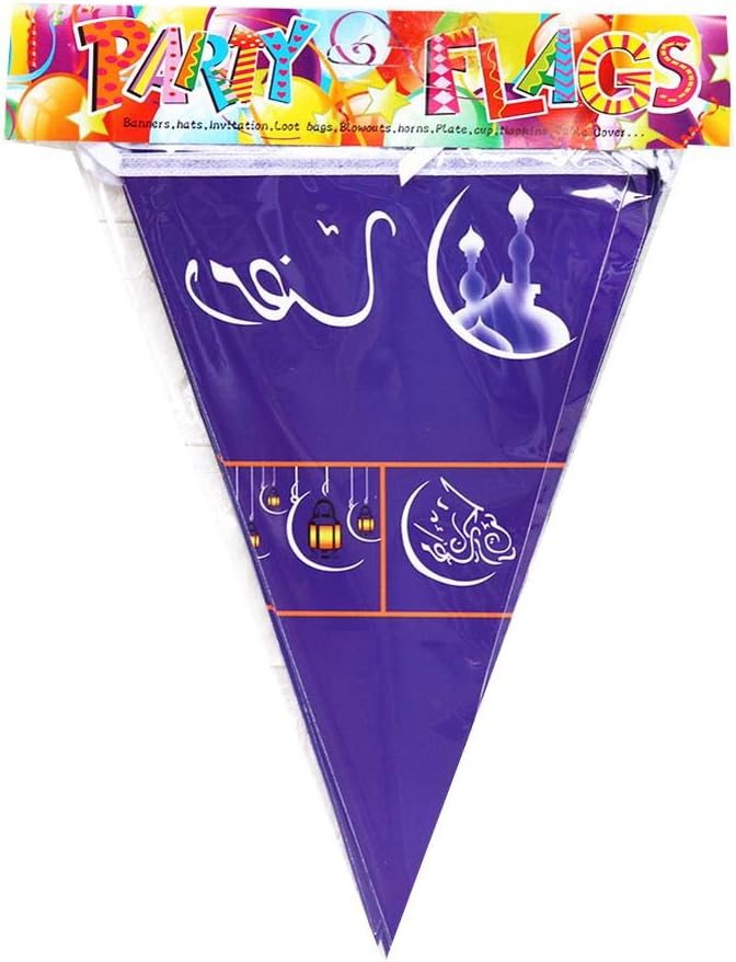 Supicity 2020 Ramadan - Eid Mubarak Letter Banner Decoration Banner Cutouts Eid Mubarak Moon Star Banner