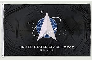 FlagSource Official U.S. Space Force Nylon Military Flag, Made in USA, 3x5'