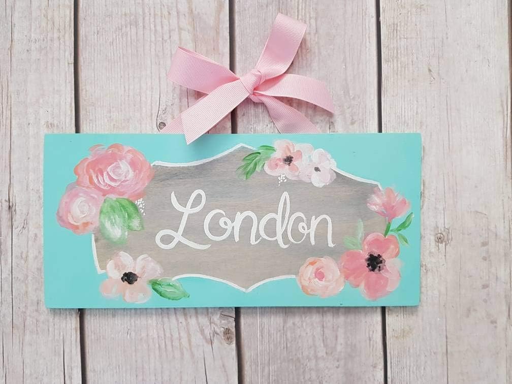 flower name wall decor