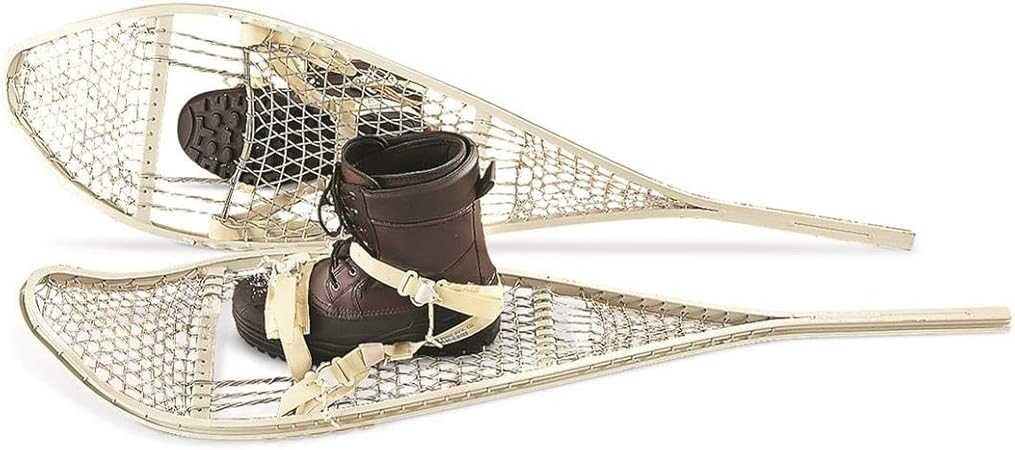 K Axis U S Military Surplus Magnesium Snow Shoes With Bindings Lightweight And Universal With Built In Emergency Fire Starter Amazon Ca Sports Outdoors