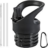 XACIOA Straw Lid fit Hydro Flask Standard Mouth Bottle & Simple Modern Narrow Bottle, Fits 18 21 24oz Hydroflask,with Straws 