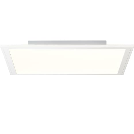 LED Panel Deckenleuchte 40x40cm, RGB Farbwechsel, Fernbedienung, 1x 24W LED integriert, 1x 2400 Lumen, 2700-6500K, Metall/Kun