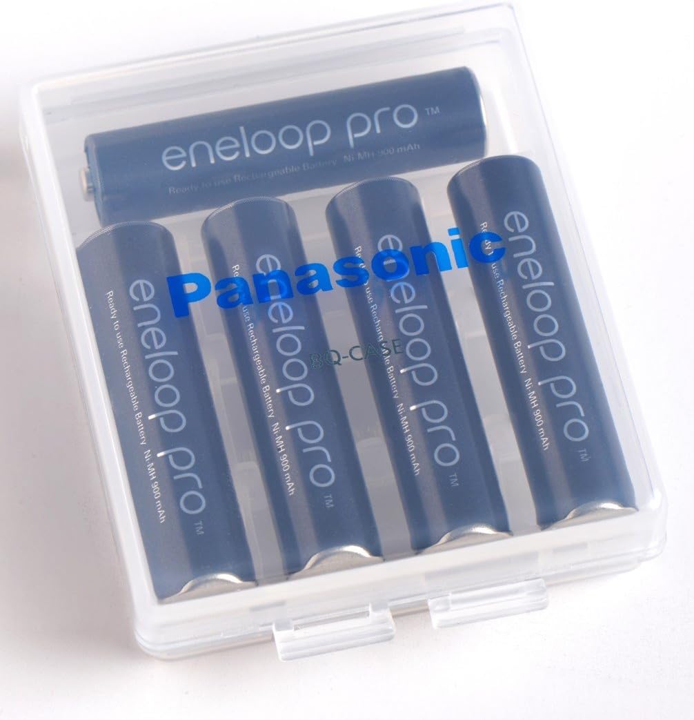 Panasonic BQ-CASE6SA Battery Storage Cases with 4AA or 5AAA Battery Capacity, 6 Pack: Home Audio & Theater