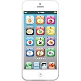 Wolmund Toy Learning Play Cell Phone with 8 Functions and Dazzling Lights Interactive Toy for Toddler Baby Kids Boys Girls