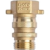 VALFLUIDS RV Water Pressure Regulation,3/4" Garden Hose Thread, for RV Camper, Hose, Trailer, Setting 35-45 Psi (Without Gaug
