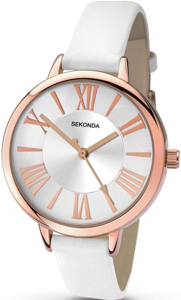 Sekonda Women's Analogue Classic Quartz Watch NK2327, White - Image 3