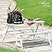 Picnic Basket Tote | Picnic Shoulder Bag Set | Stylish All-in-One Portable Picnic Bag for 4 with Complete Cutlery Set | Salt/Pepper Shakers | Cheese Board | Cooler Bag for Camping | Insulated Tote Bag
