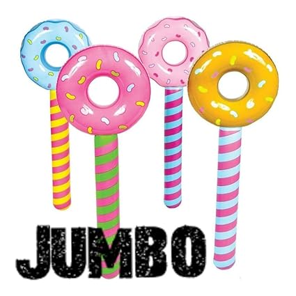 Amazon.com: (4) Jumbo ~ artículos de Inflatable Donut ...