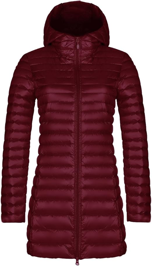 OULIWANGLUO Damen Winterjacke - Leichter Daunenmantel Mit Kapuze