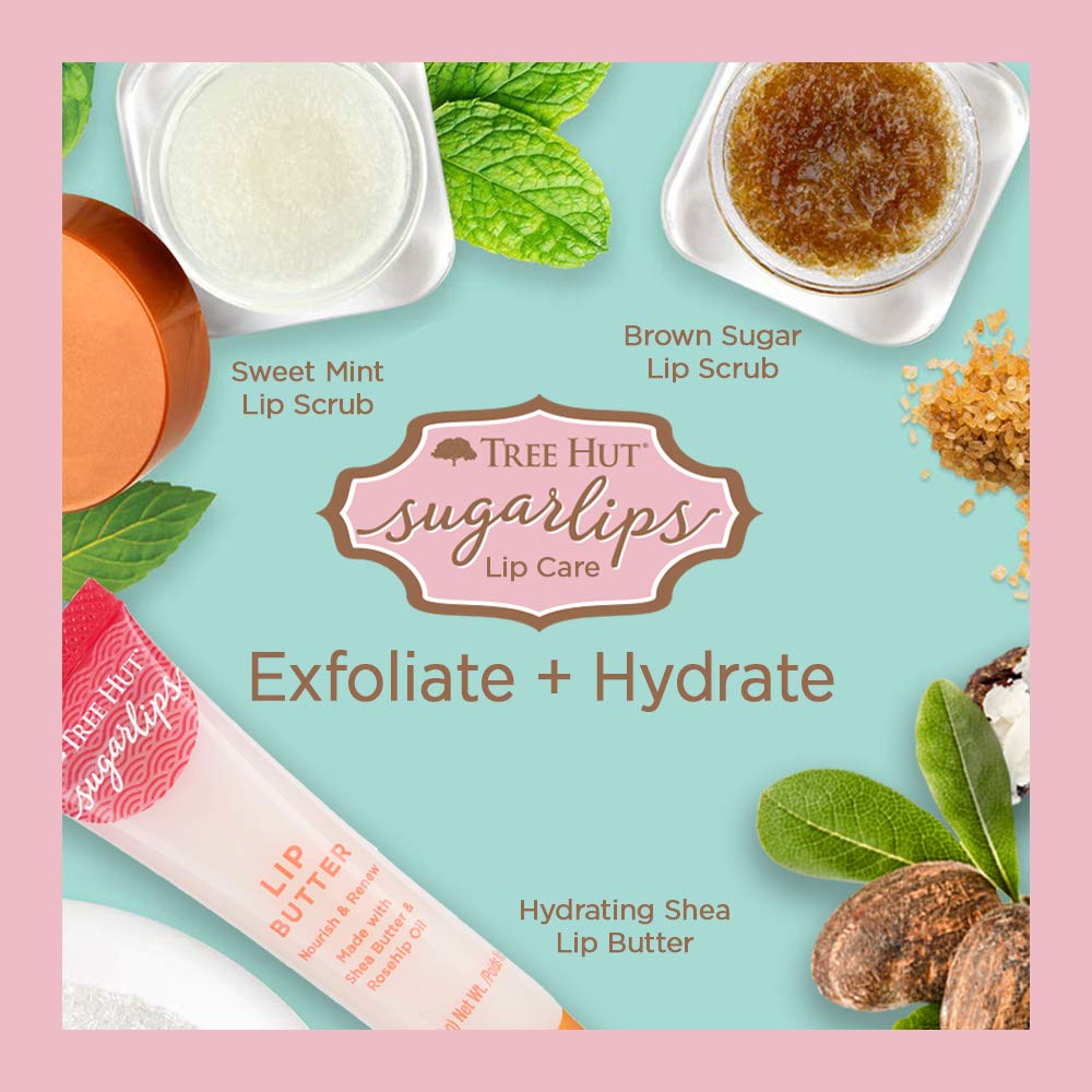 Ultra Hydrating Lip Butter by Tree Hut Sugarlips Lip Care | 0.52oz Tube | Moisturizer Lip Balm with Natural Shea Butter | Dry Lips Chap Treatment for Women and Men : Beauty