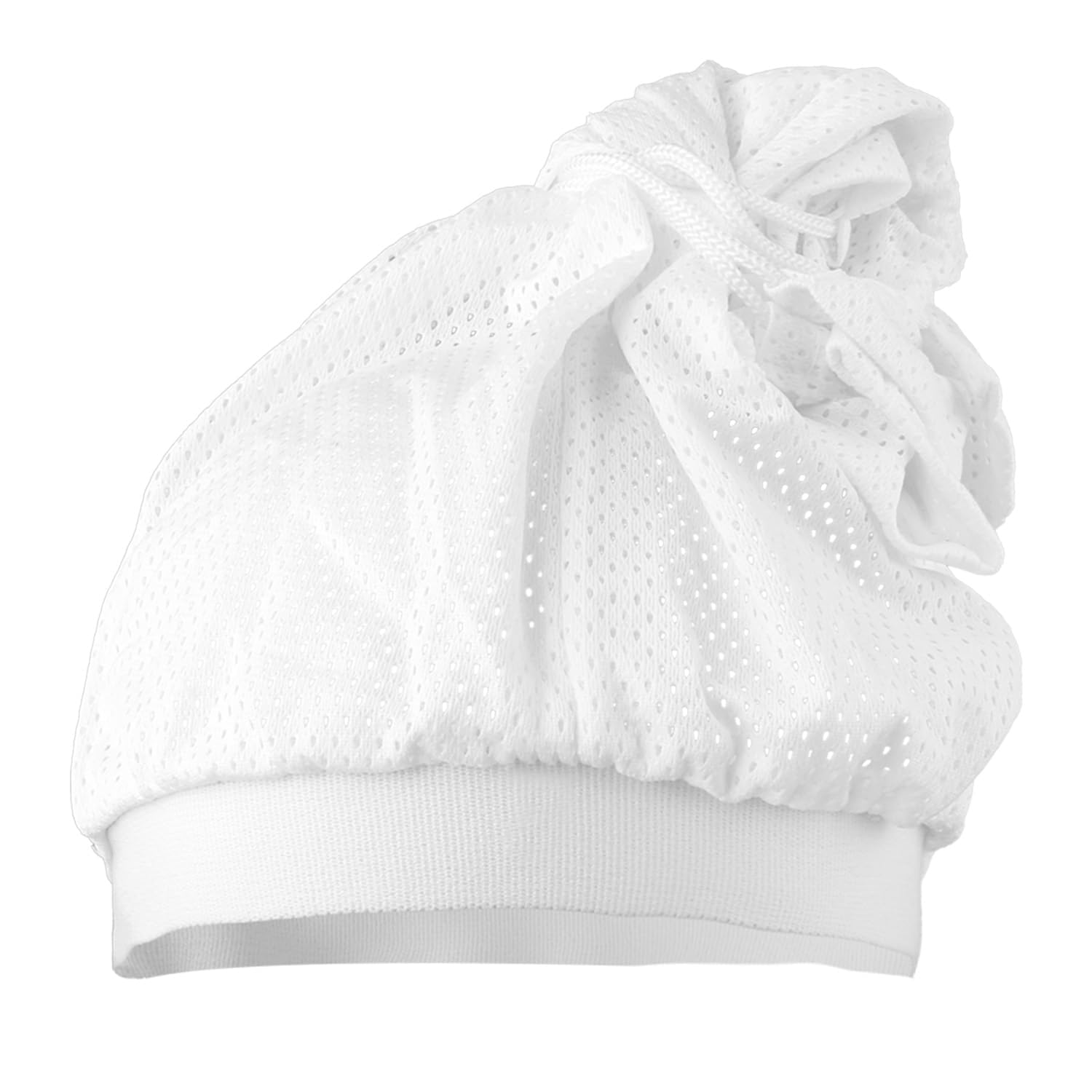 Rumyve Net Plopping Cap,Processing Caps Made for Mesh fabric,Adjustable Hair Plopping Cap, for Long,Straight,Curly Hair White