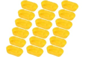 Adorainbow 2000pcs Yellow Rectangle Cake Paper Liners Non-Stick Baking Cups Muffin Liners for Cupcake and Bread