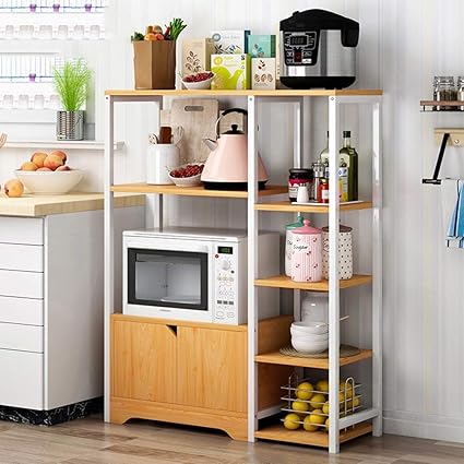 Amazon オーク キッチン家電収納ラック 家庭用電子レンジラック ヨーロッパの多機能リビングルーム収納食器棚 97 80 30 Cm フェンコー高品質 Fengkuo キッチンツールスタンド 通販