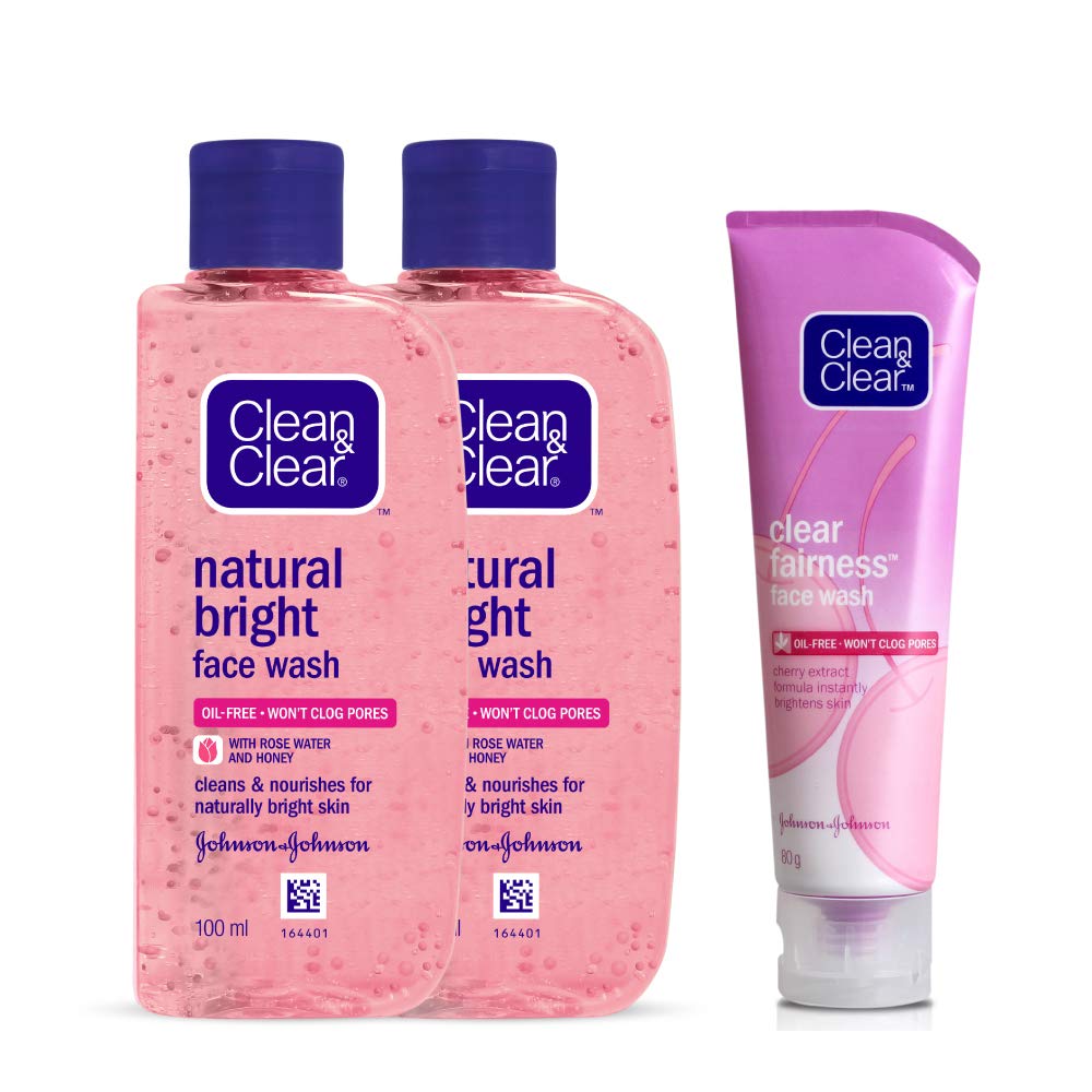 clean & clear whitening face wash