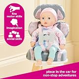 Casdon Grey Car Booster Seat for Dolls up to 35cm 3+ Age view 4
