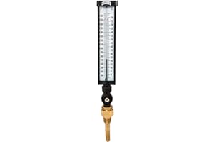 WINTERS INSTRUMENTS Winters TIM Series Dual Scale Valox Industrial 9IT Thermometer, 3-1/2" Stem, 3/4" NPT with Thermowell, 30-180 F/C Range