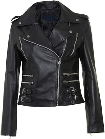 leather short jacket ladies