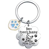 Fmekosdz Frenchie Stuff French Bulldog Dog Owner Jewelry French Bull Dog Lover Keyring French Bulldog Keychain