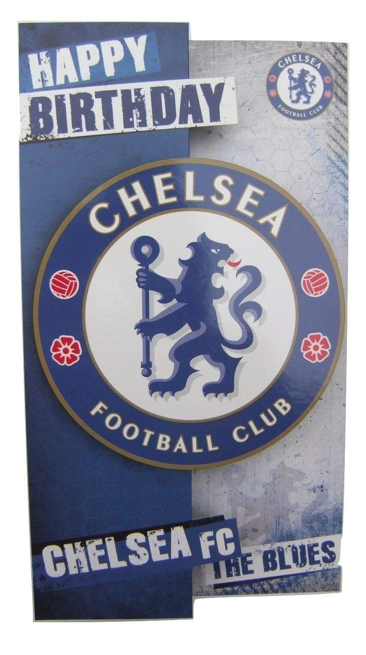 Chelsea FC CH139 "Die-Cut" Crest Birthday Card