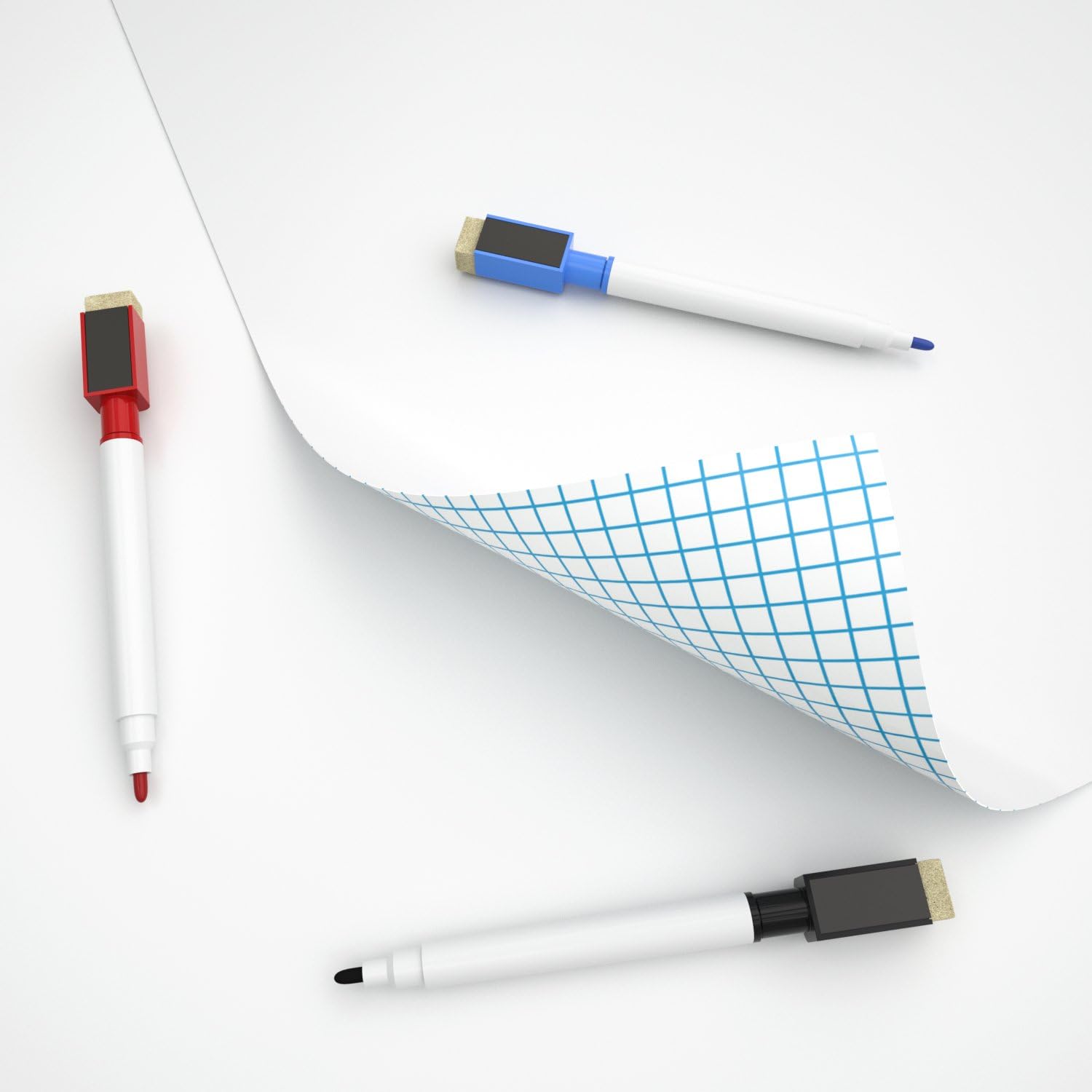 Nicpro Whiteboard Paper Roll, 44 x 200 CM Self-Adhesive Dry Erase White Board Wall Sticker - Image 5