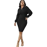 IyMoo Women's 2025 V Neck Ribbed Long Sleeve Bodycon Pullover Cute Mini Sweater Dress