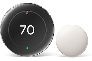 Google Nest Learning Thermostat (4th gen) + Nest Temperature Sensor (2nd gen) - Silver