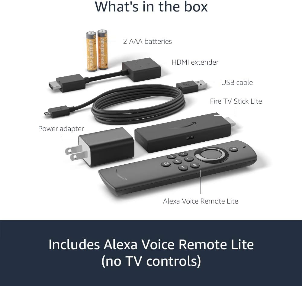 Introducing Fire TV Stick Lite with Alexa Voice Remote Lite (no TV controls) | 2020 release:  Devices