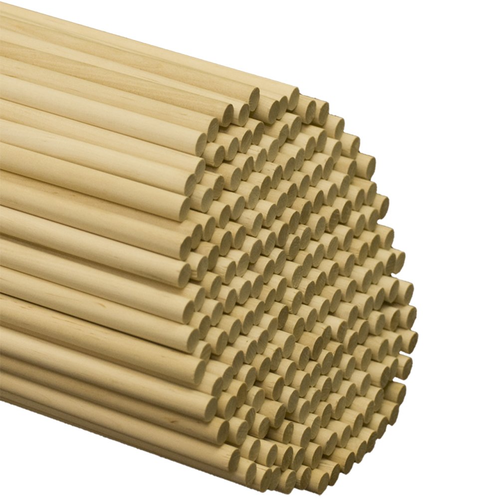 Wooden Dowel Rods 3/8" x 36" Bag of 25 eBay