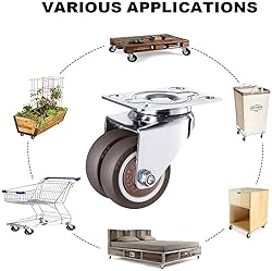 NERILEE 2" Heavy Duty Casters Wheels,Total Load
