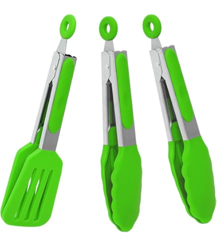 R.EV - Juego De 7 Pinzas De Cocina Pequeñas De 7 Pulgadas De Color Con