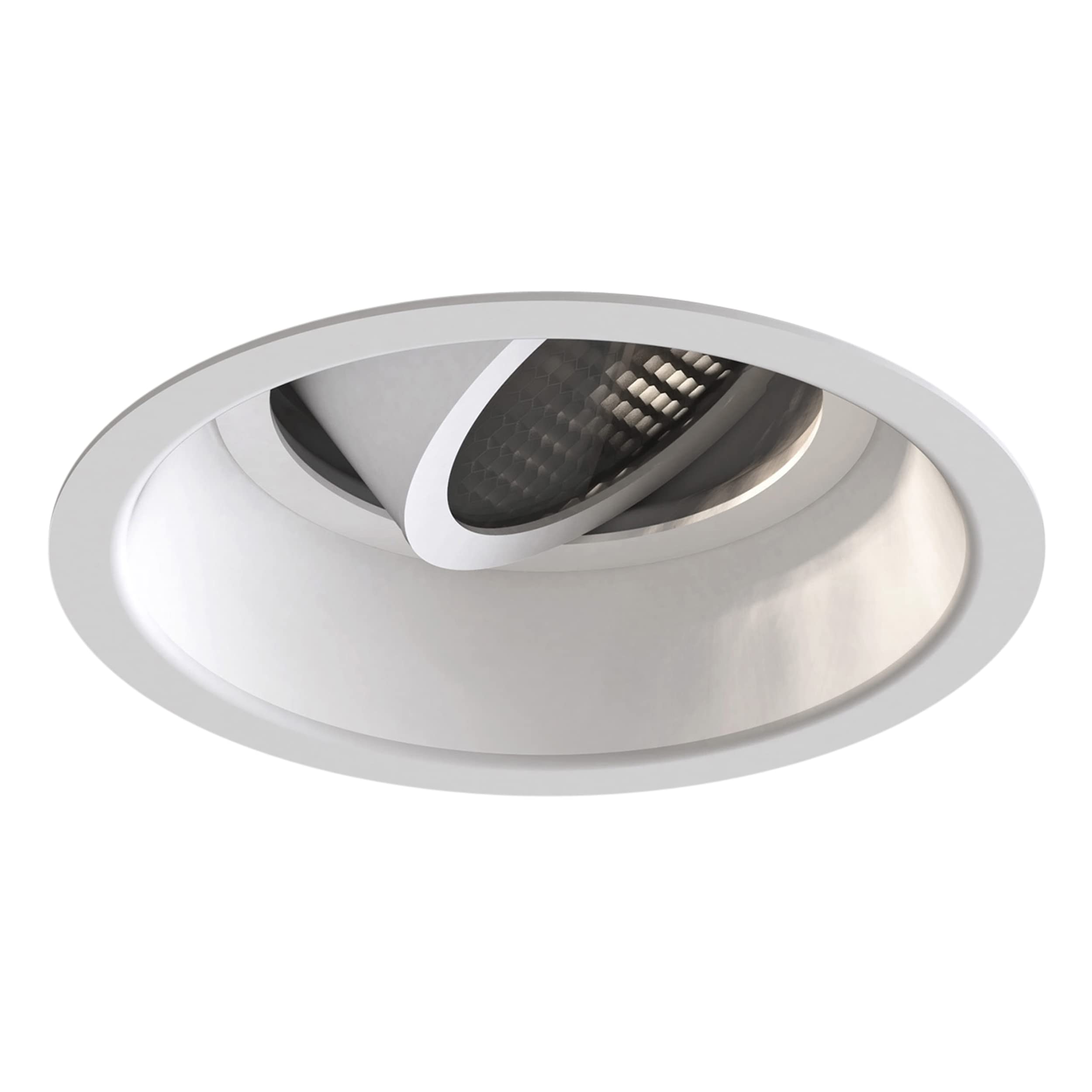Astro Minima Slimline Round Adjustable Fire-Rated Indoor Downlight (Matt White), GU10 LED Lamp, Designed in Britain - 1249040-3 Years Guarantee