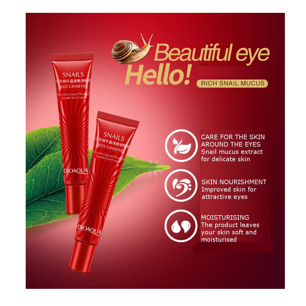 bioaqua snail red ginseng eye cream