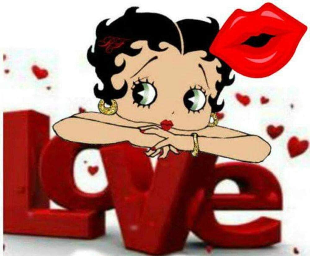 Plein Tour Drill 5d Diy Diamant Peinture De Bande Dessinee Betty Boop 5d Pays Broderie Point De Croix Needlework Decorations Anniversaire 25x30cm Travaux D Aiguille Loisirs Creatifs Dwteam In