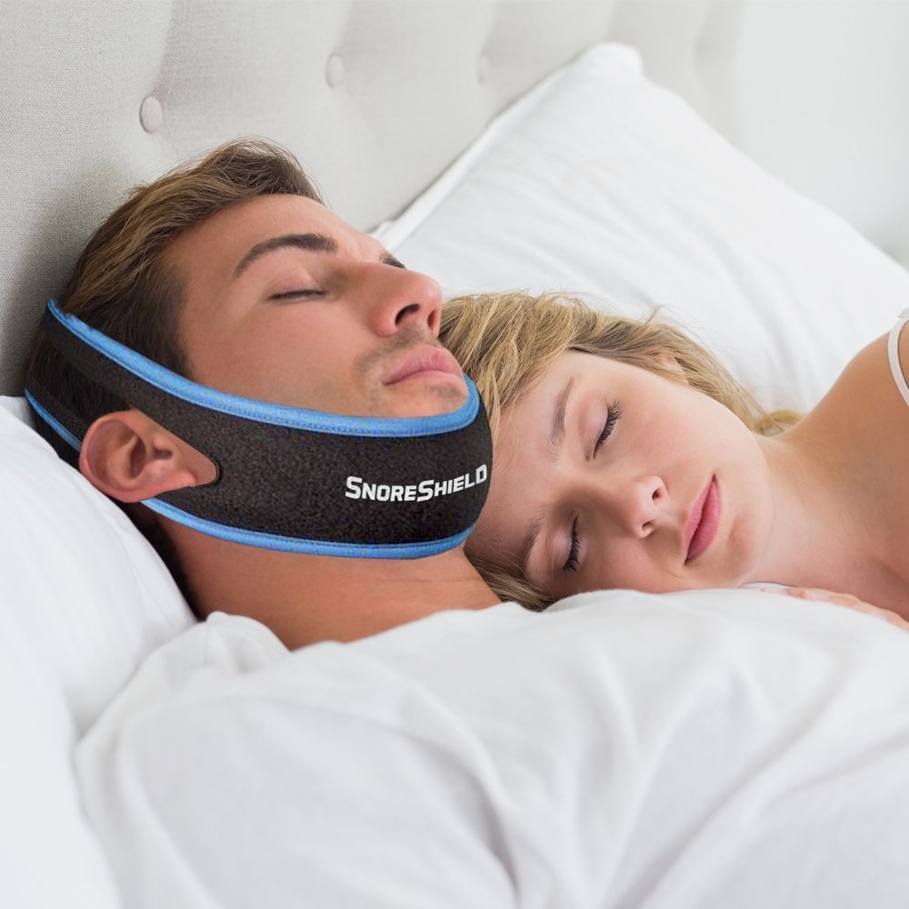 SnoreShield™ Adjustable Anti Snoring Chin Strap – Snore Stopper Sleep Aid – Instant Stop Snoring Solution - Natural Snore Relief : Beauty