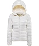 Doudoune MISSMAO Légère Femme Courte Matelassé Doudounes à Capuche Léger Et Chaud Vin Rouge Vin