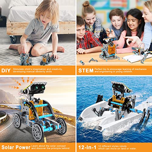12in1 STEM Solar Robot Kit Solar Powered Robotics Science Engineering
