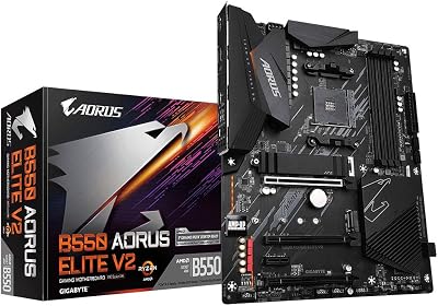 Gigabyte B550 AORUS ELITE V2 Motherboard AMD Ryzen 5000 2.5GbE PCIe 4.0 M.2