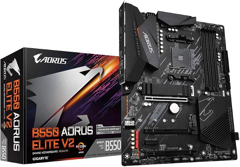 Gigabyte B550 AORUS ELITE V2 Motherboard AMD Ryzen 5000 2.5GbE PCIe 4.0 M.2