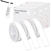 INeedIt D11 Cable Label Maker Tape, Thermal Label Sticker Standard Laminated Office Home Waterproof Cable Sticker Replacement for D11 D110 D101 Label Maker (3 Rolls, White)