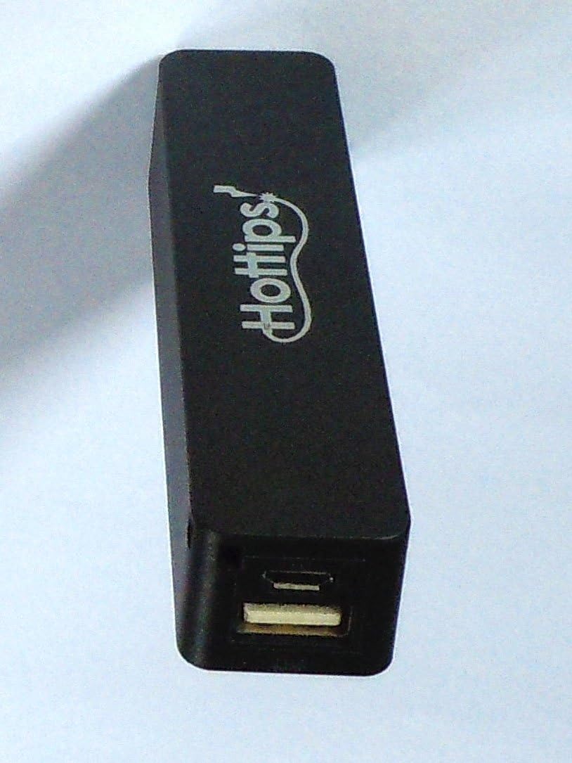 Hottips Mini Portable Power Bank Charger for Cell Phones and Other Devices - Available in 4 Colors (Black)