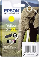 Epson 24XL Yellow Elephant High Yield Claria Photo HD Ink Cartridge XL Capacity
