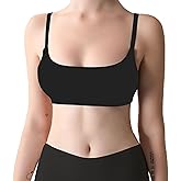 HRTSB Women's Cotton Bras - Wireless Unlined Sleep Bralette Comfortable Seamless Cami Bra