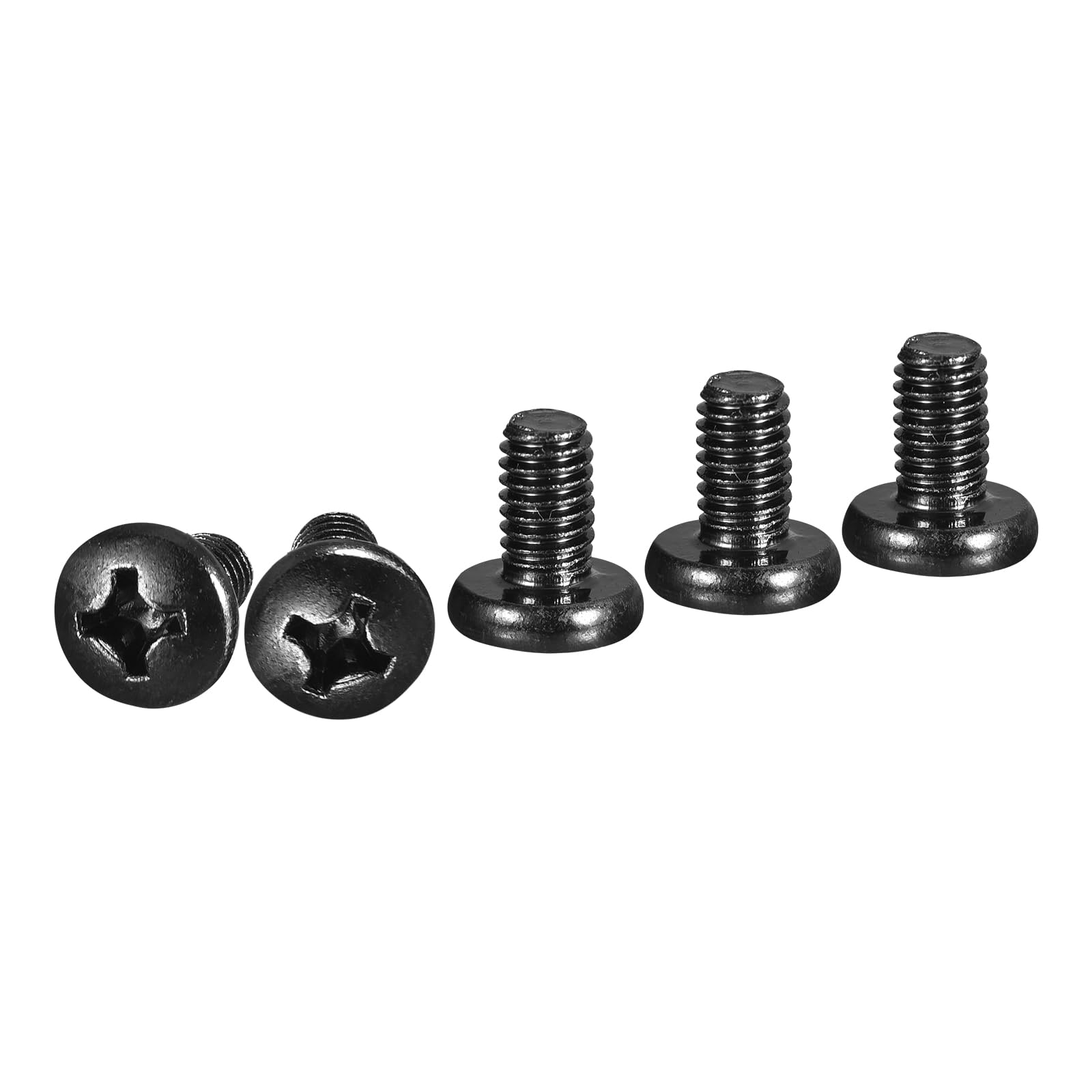 DTGN M6x10mm Pan Head Machine Screws, 20Pcs M6 Phillips Drive, Metric Coarse Full Thread, Steel Black Oxide Finish, Screws Bolts Kit — image 1