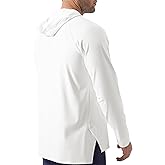 Fioboc Mens Hoodies Pullover Long Sleeve Gym Casual Fashion Sweatshirts Workout Quick Dry Lightweight Hooded Shirt